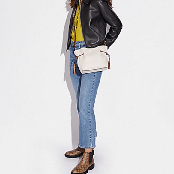 SOLD-- COACH LEATHER ANDY TOTE/CROSSBODY IN GORGEOUS CHALK MULTI - NWOT! - Picture 2 of 11